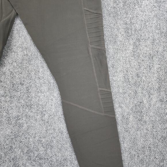 Athleta Leggings Womens Medium Green Arbor Olive Inclination Moto Tight Active - Picture 10 of 16